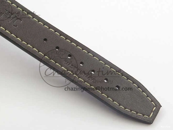 MIROTIME 0508 Pilot Chrono Spitfire IW387903 SS ZF 1:1 Best Edition Black Dial on Brown Leather Strap A OdorResistant 7127